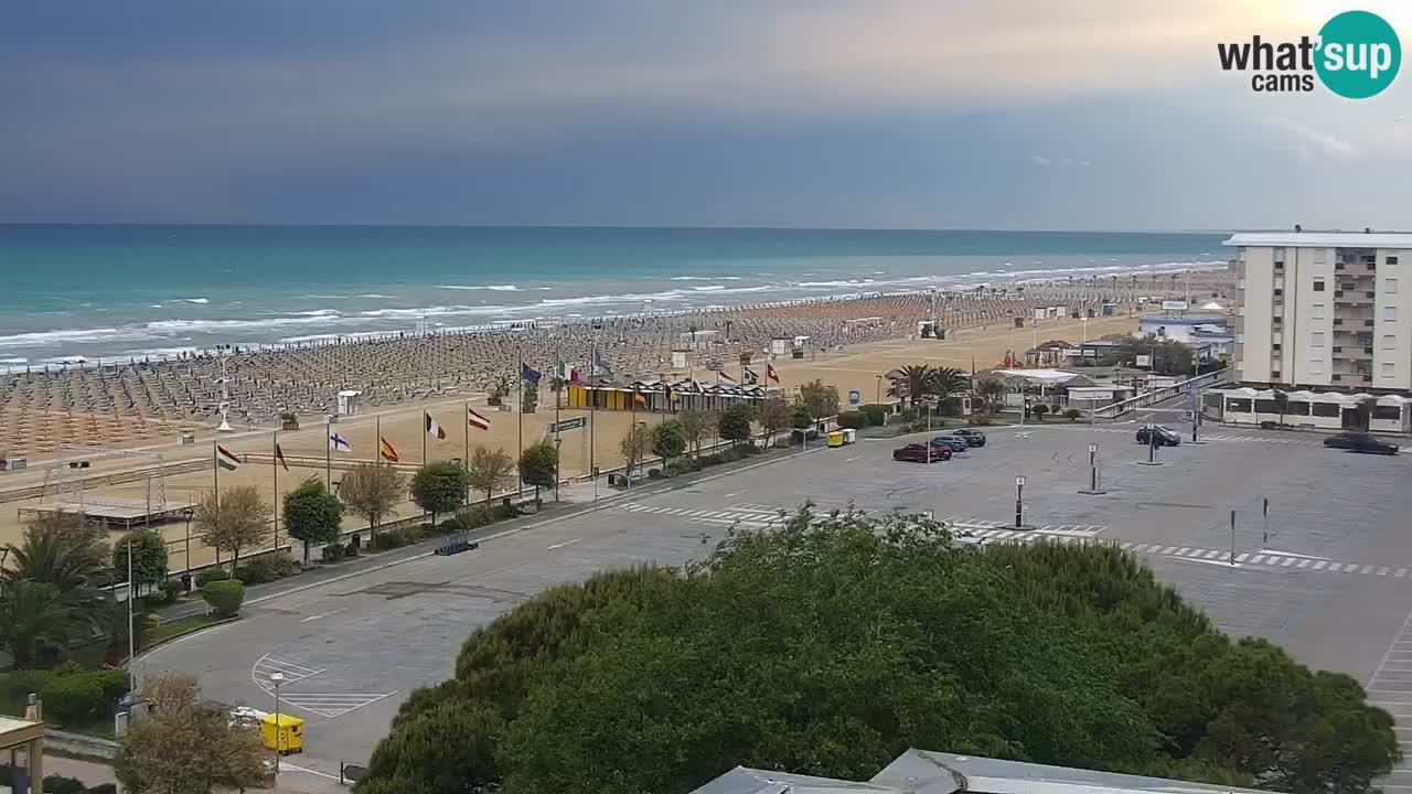 The beach of Bibione webcam – Italy