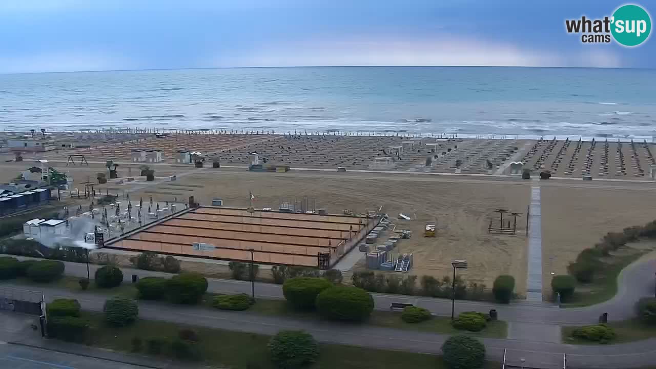 The beach of Bibione webcam – Italy