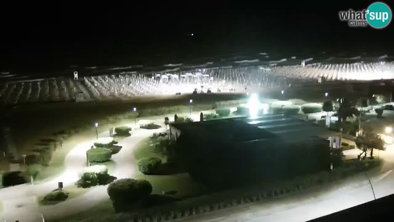 La spiaggia di Bibione webcam live e piazzale Zenit