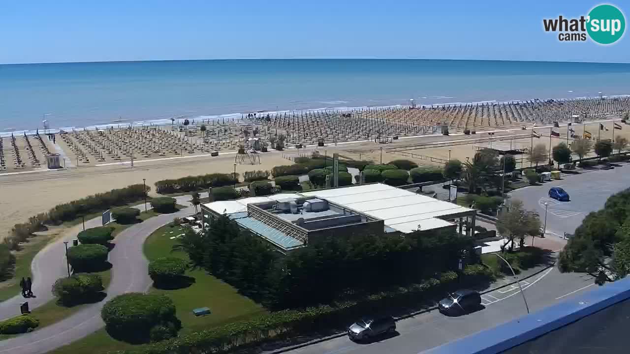 La spiaggia di Bibione webcam live e piazzale Zenit
