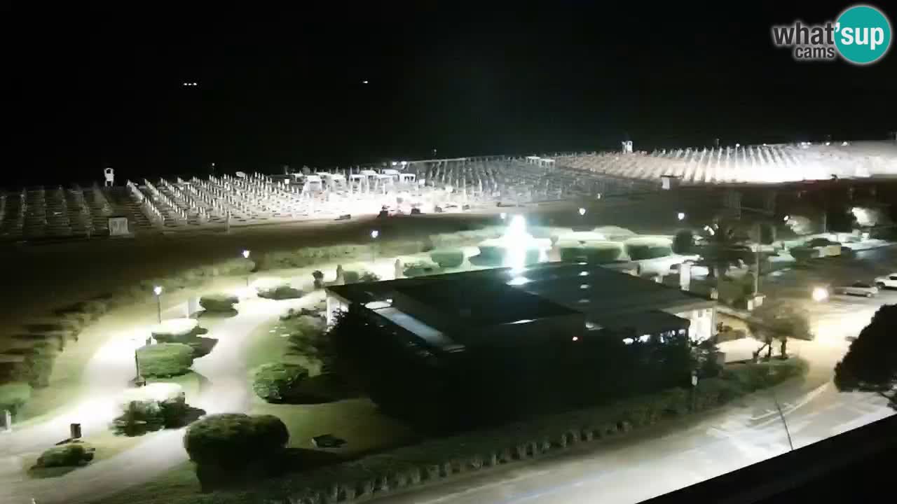 La spiaggia di Bibione webcam live e piazzale Zenit