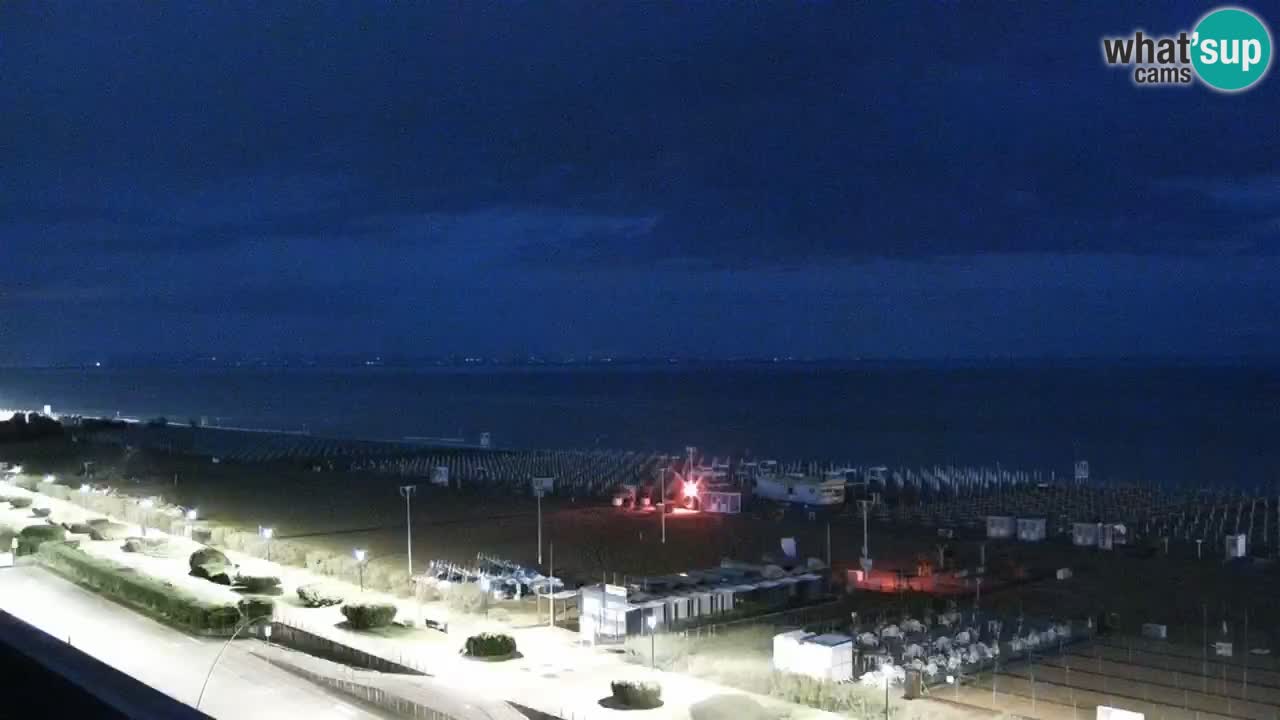 La spiaggia di Bibione webcam live e piazzale Zenit