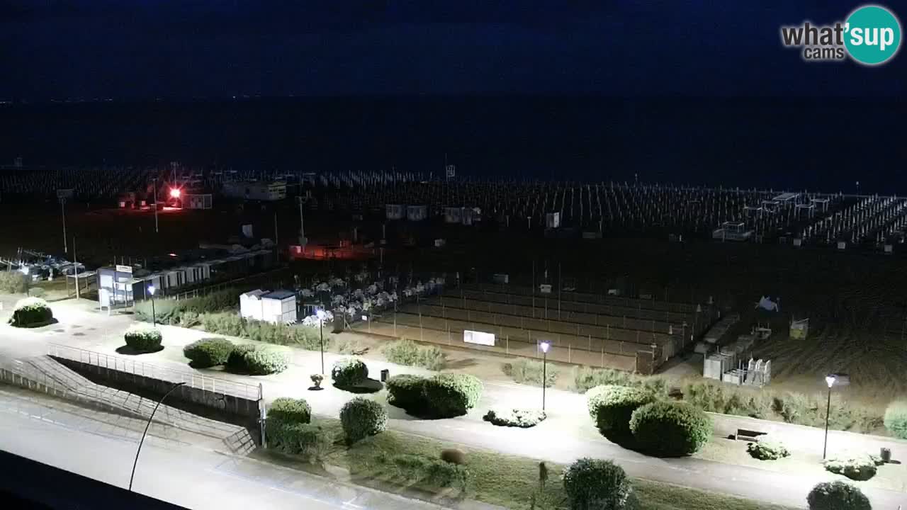 La spiaggia di Bibione webcam live e piazzale Zenit