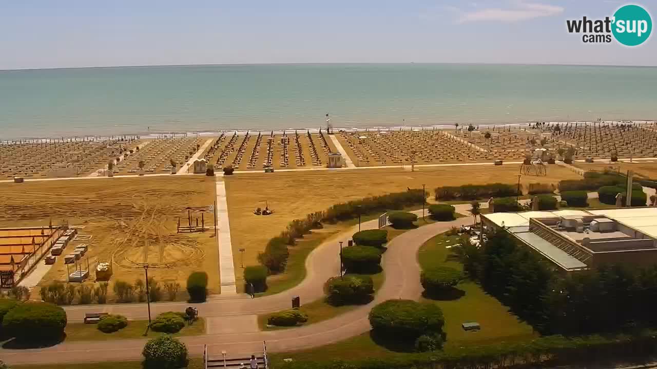 La camera en vivo de la playa de Bibione – Italia
