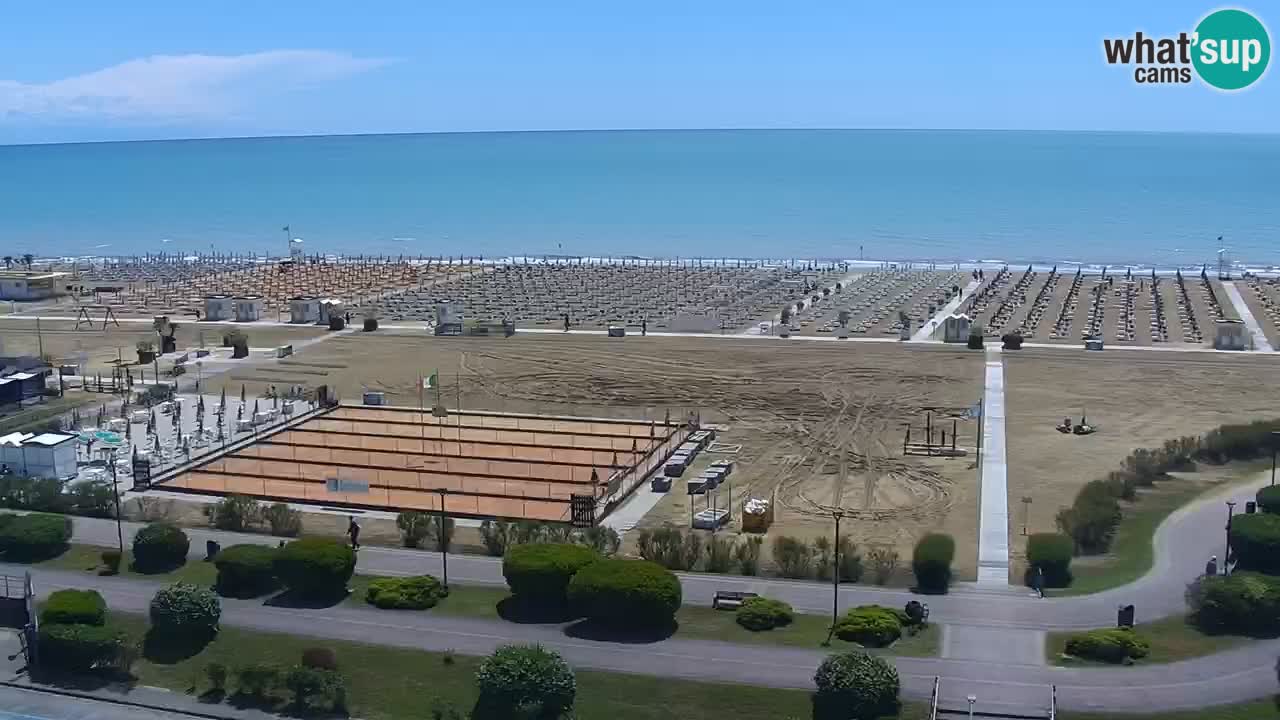 La camera en vivo de la playa de Bibione – Italia