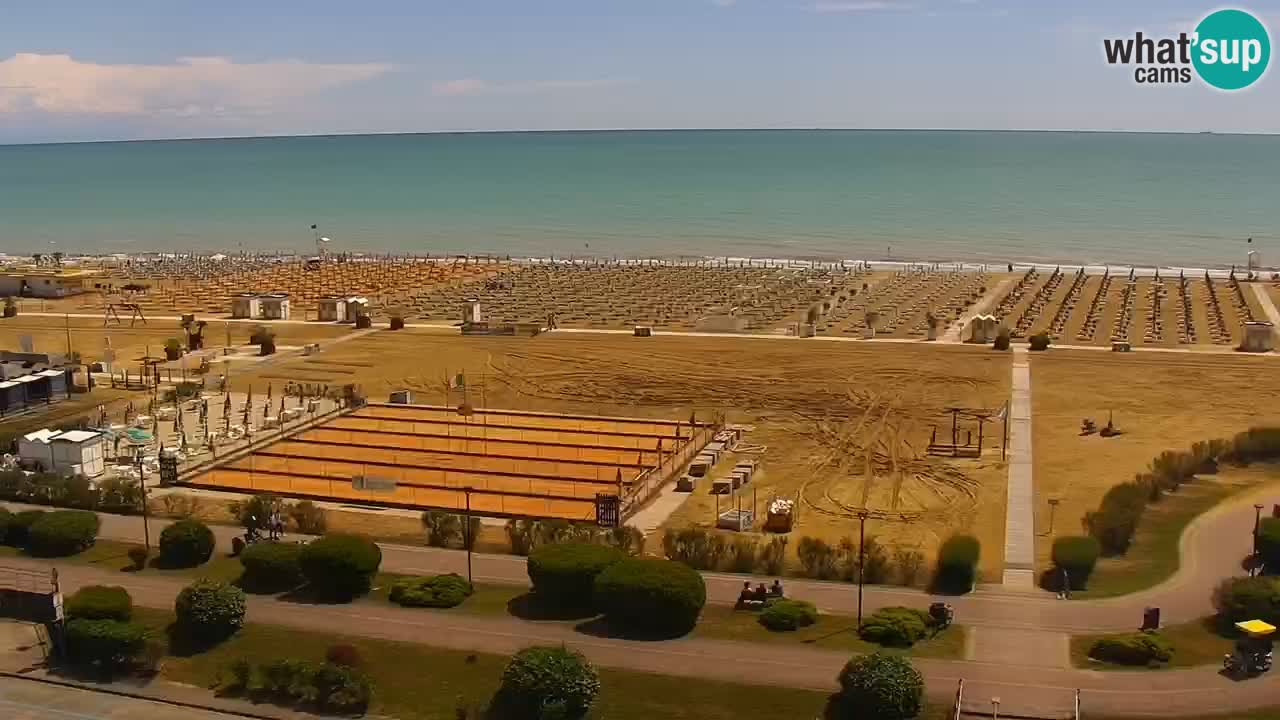 La camera en vivo de la playa de Bibione – Italia