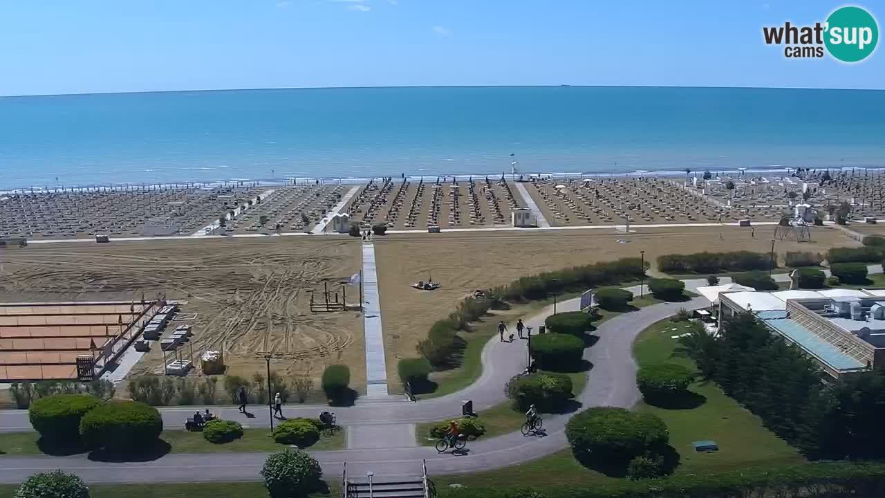 The beach of Bibione webcam – Italy