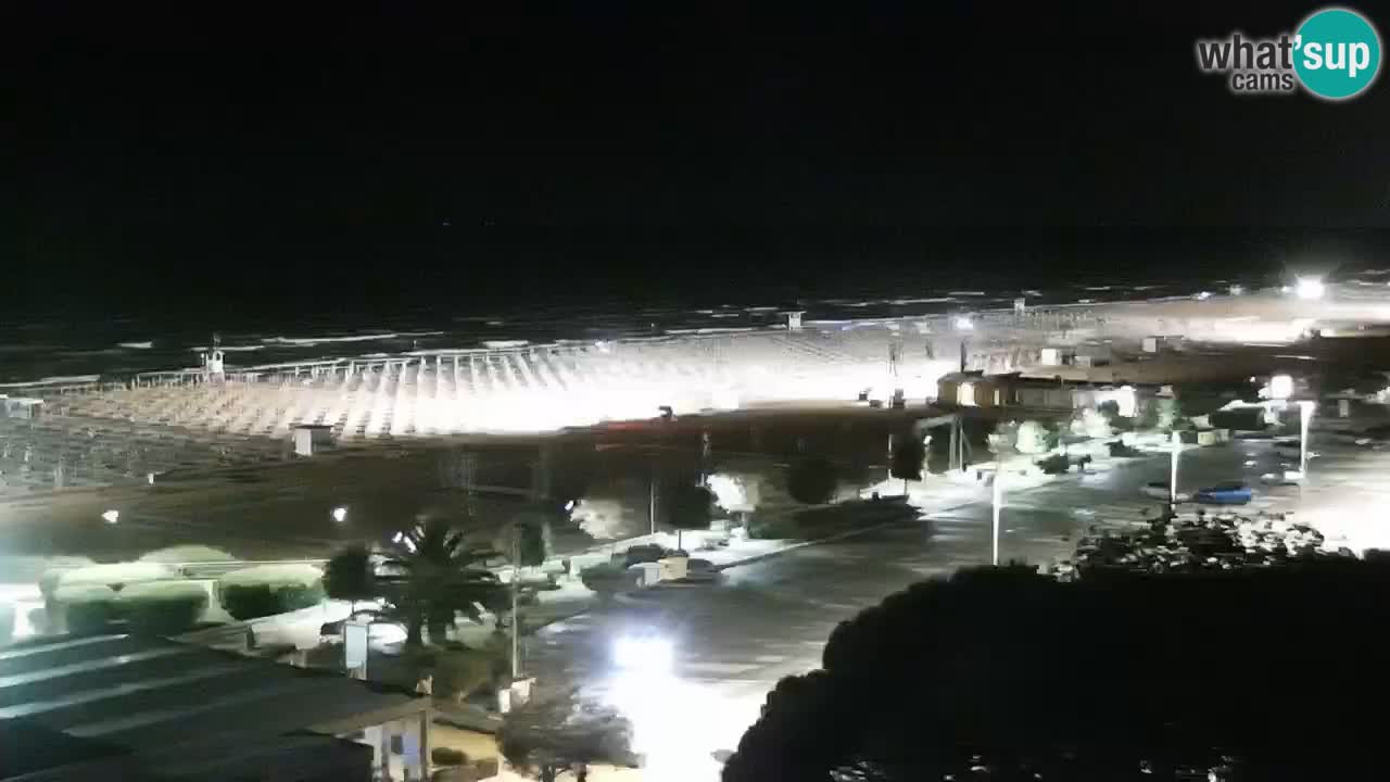 The beach of Bibione webcam – Italy