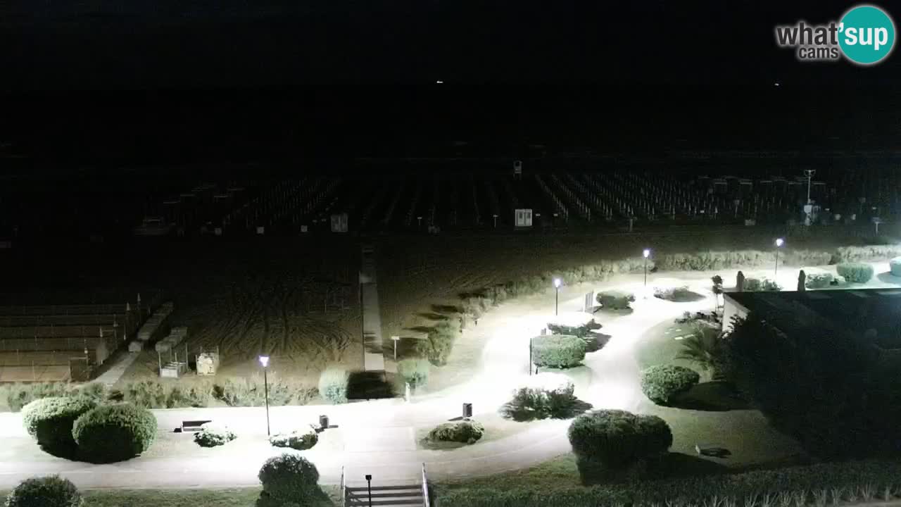 La spiaggia di Bibione webcam live e piazzale Zenit