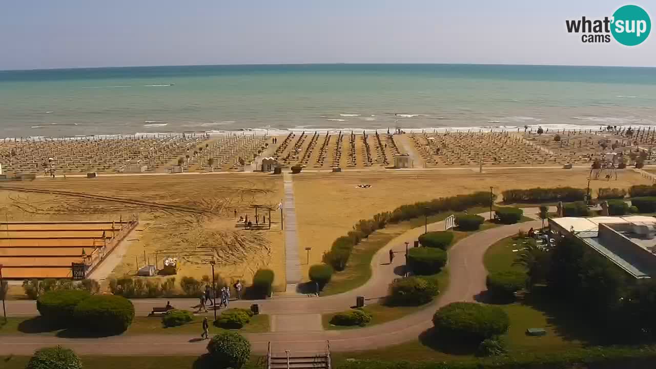 The beach of Bibione webcam – Italy