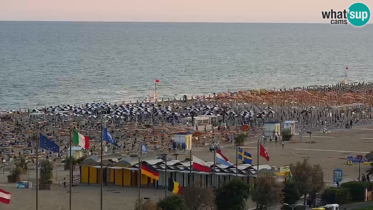 The beach of Bibione webcam – Italy