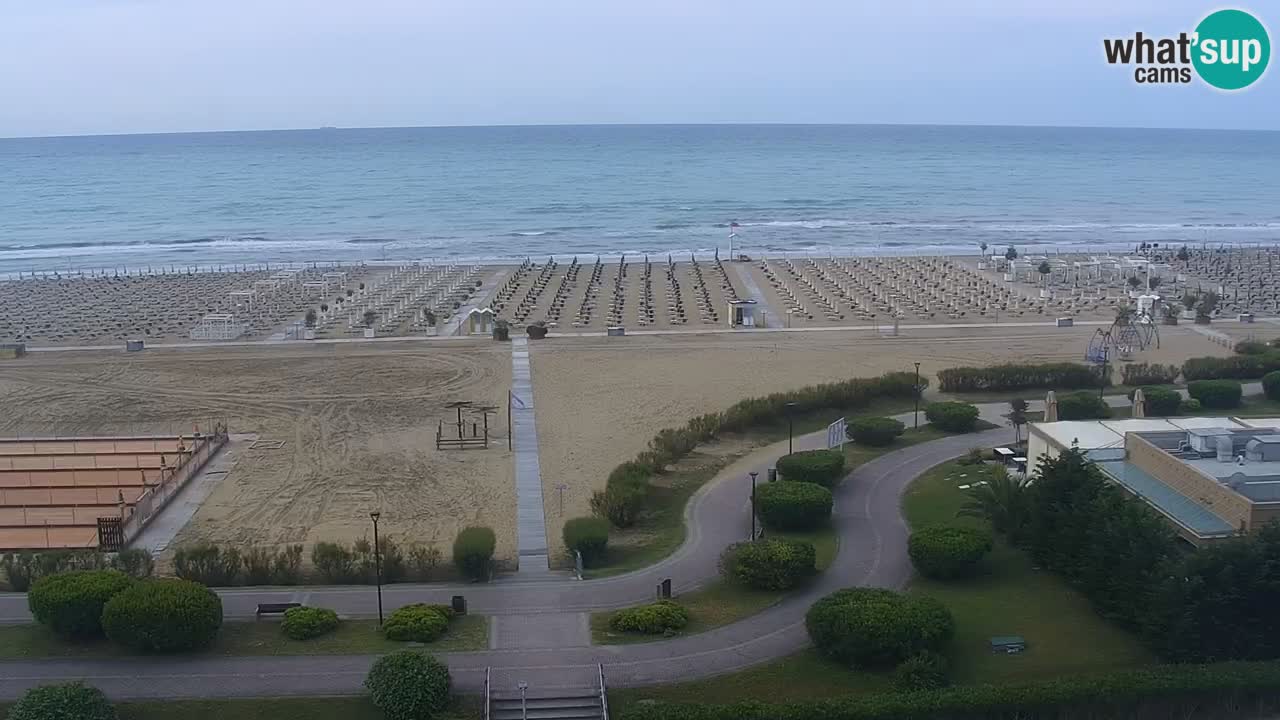 The beach of Bibione webcam – Italy