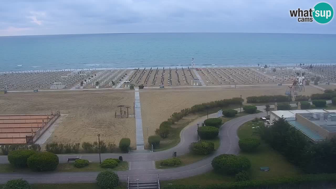 The beach of Bibione webcam – Italy