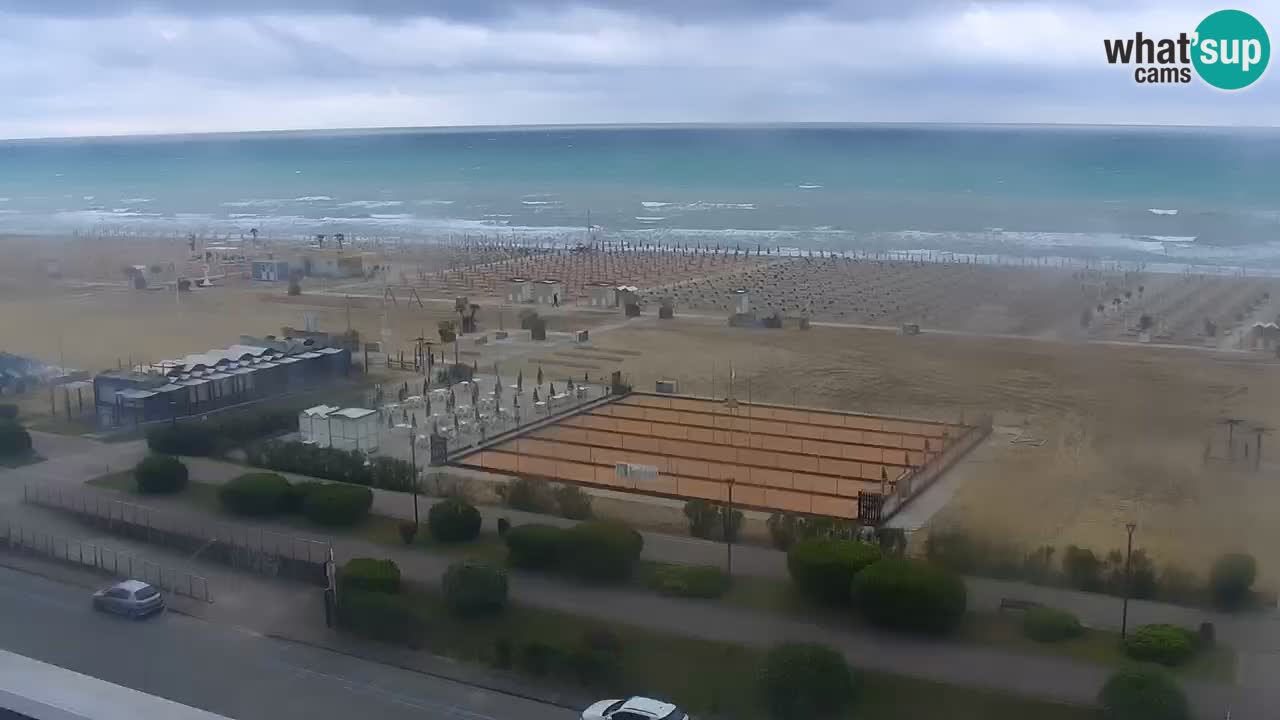 La camera en vivo de la playa de Bibione – Italia