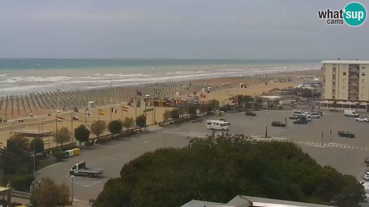 La spiaggia di Bibione webcam live e piazzale Zenit