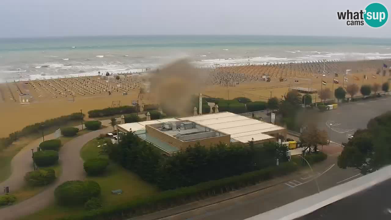 La spiaggia di Bibione webcam live e piazzale Zenit
