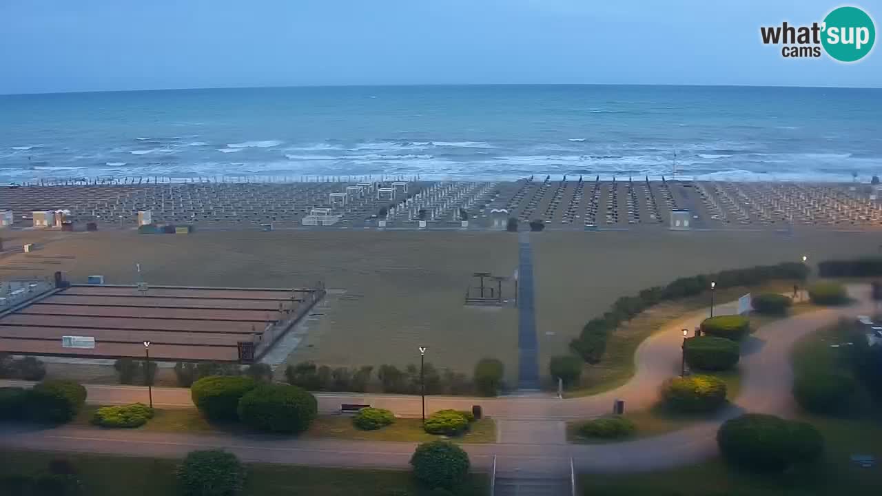 The beach of Bibione webcam – Italy