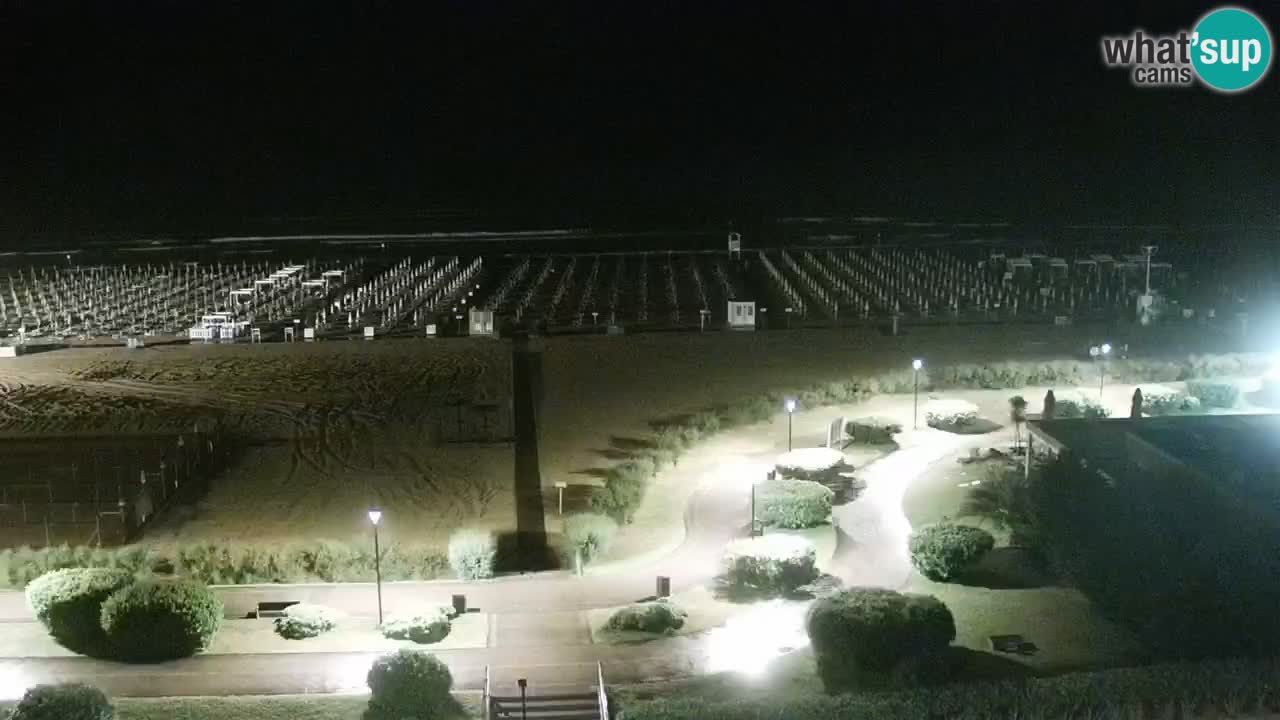 La spiaggia di Bibione webcam live e piazzale Zenit
