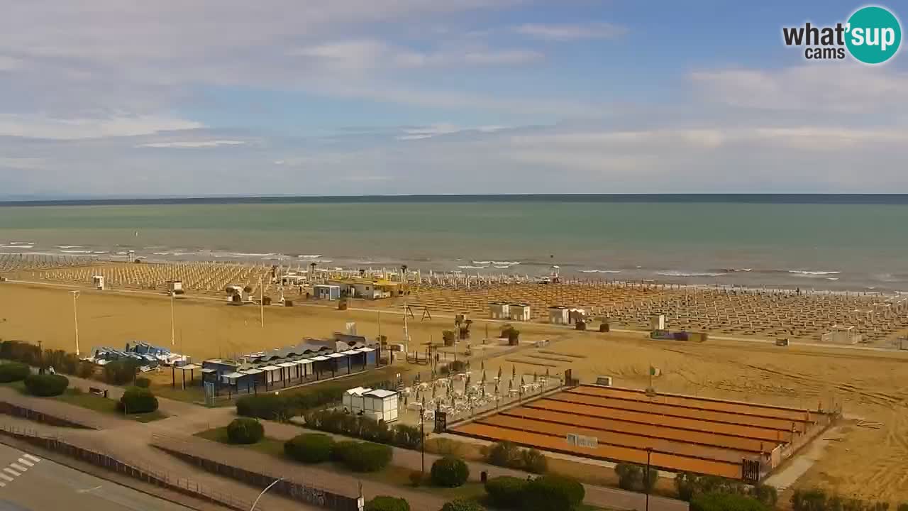 The beach of Bibione webcam – Italy