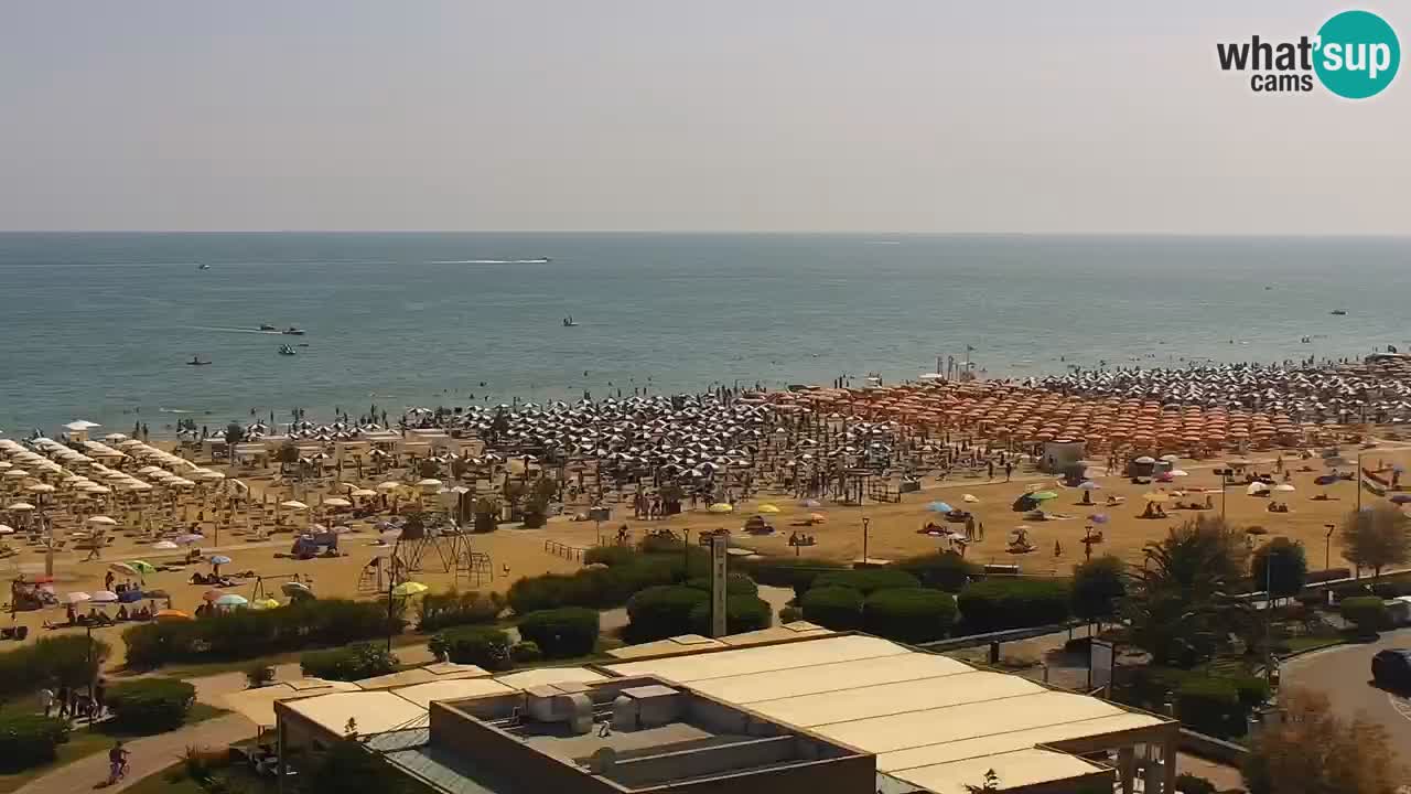 The beach of Bibione webcam – Italy