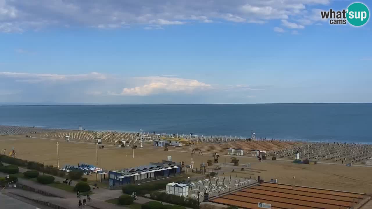 La spiaggia di Bibione webcam live e piazzale Zenit