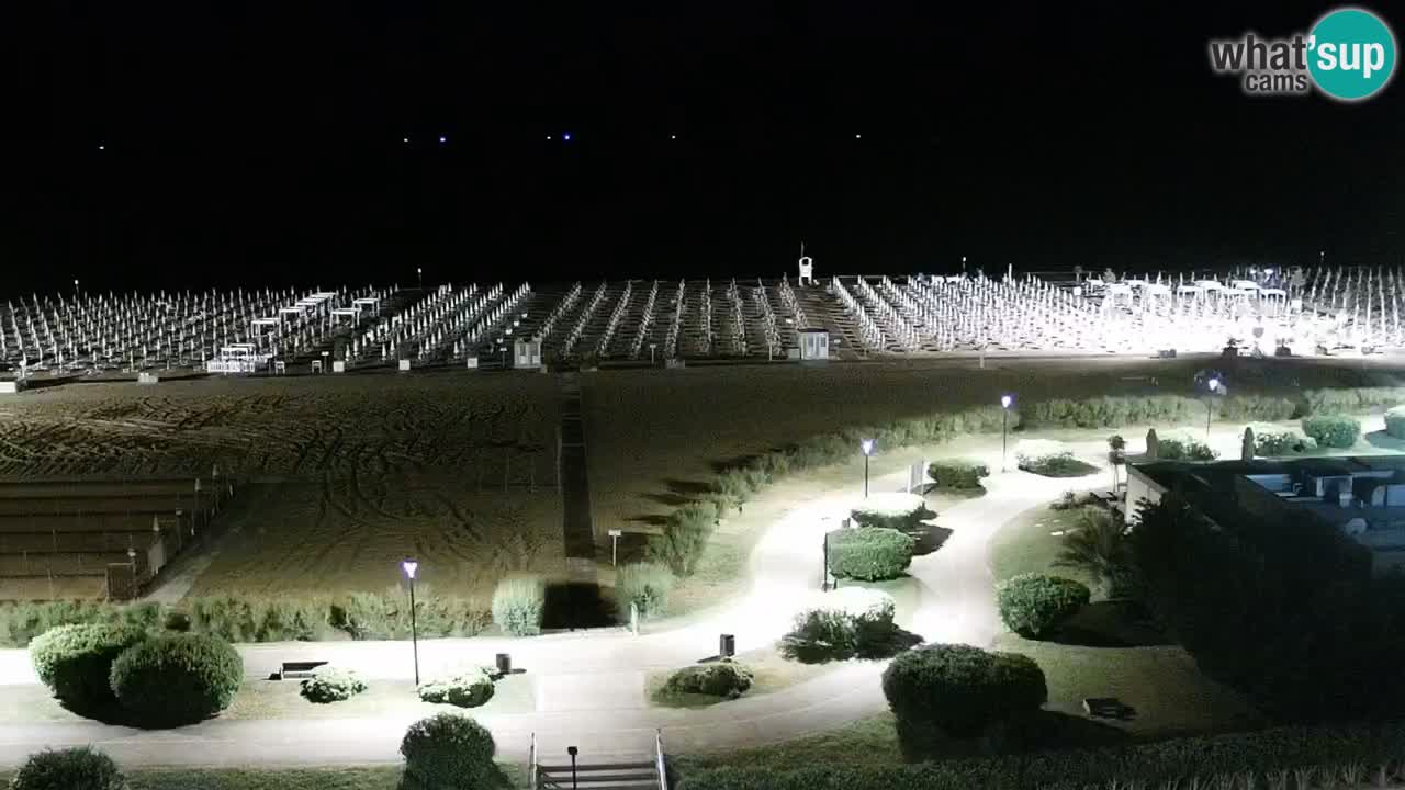 La spiaggia di Bibione webcam live e piazzale Zenit