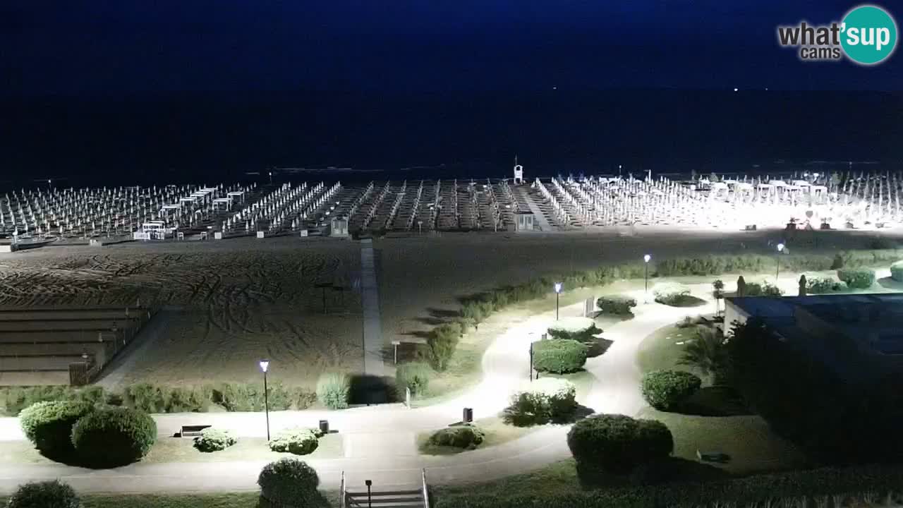 La spiaggia di Bibione webcam live e piazzale Zenit