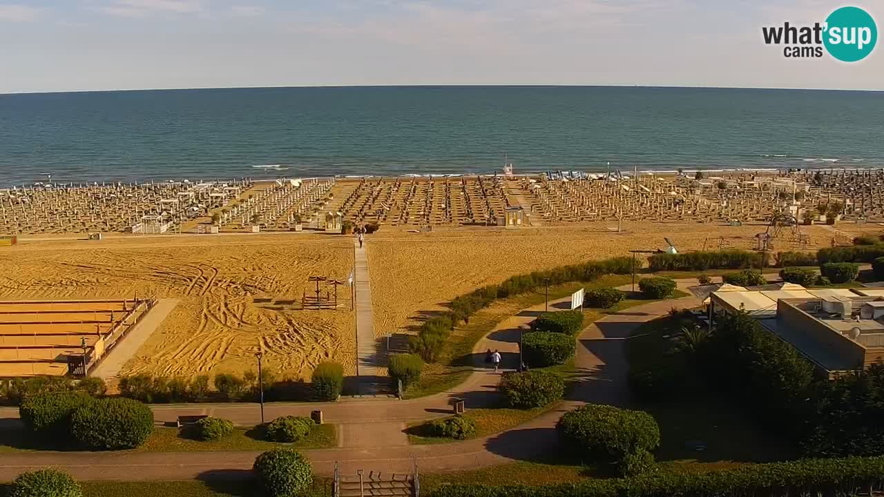 La camera en vivo de la playa de Bibione – Italia