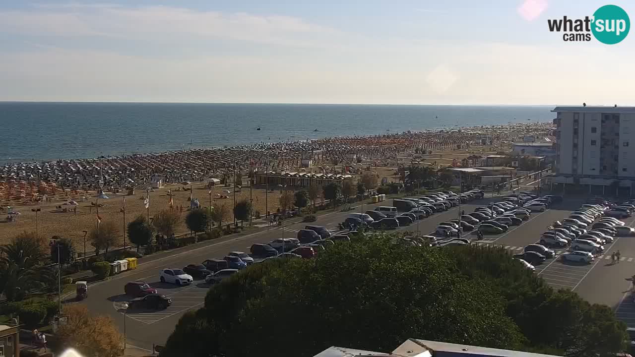 La spiaggia di Bibione webcam live e piazzale Zenit
