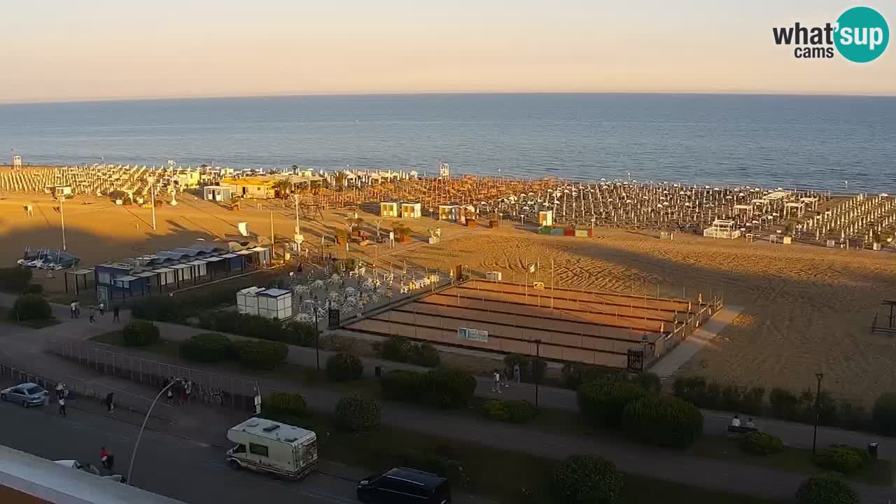 La spiaggia di Bibione webcam live e piazzale Zenit