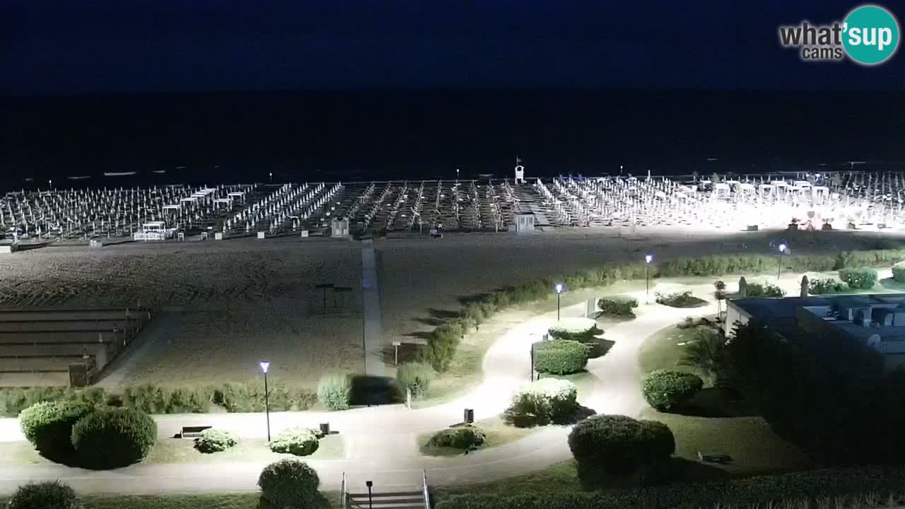 The beach of Bibione webcam – Italy