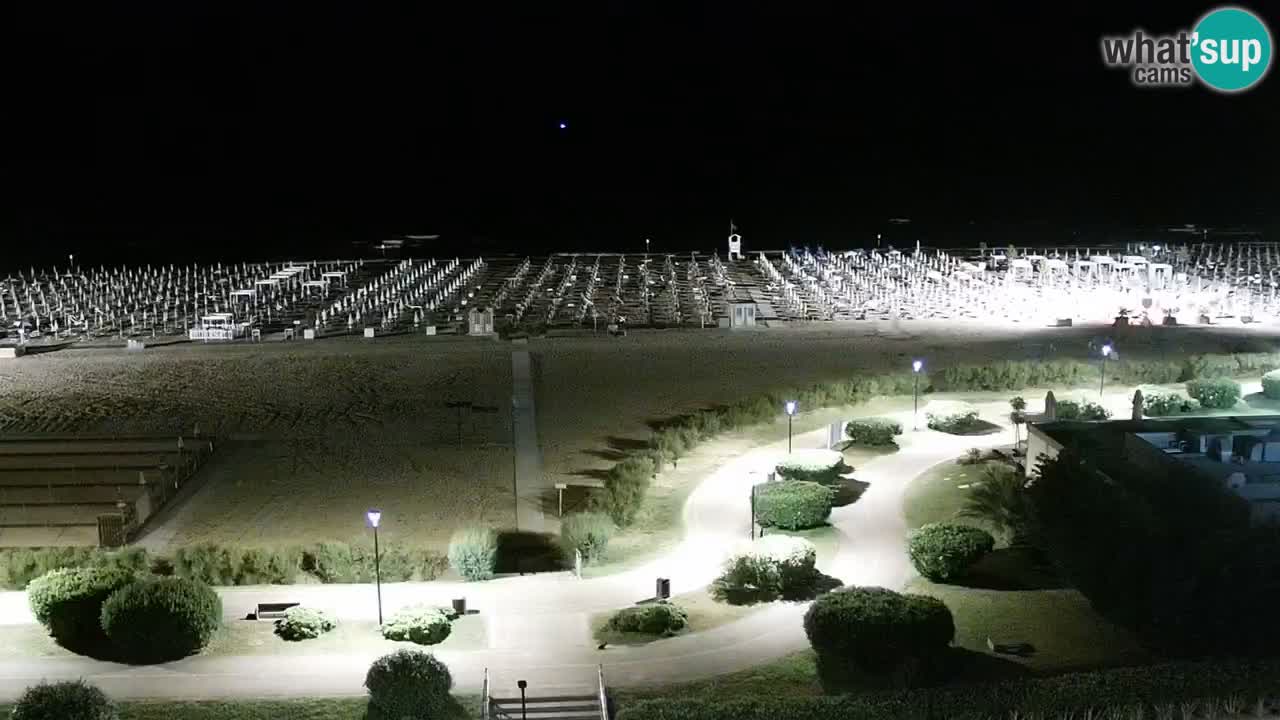 La spiaggia di Bibione webcam live e piazzale Zenit