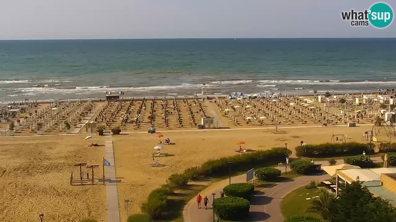 La camera en vivo de la playa de Bibione – Italia