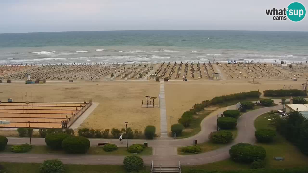 La spiaggia di Bibione webcam live e piazzale Zenit