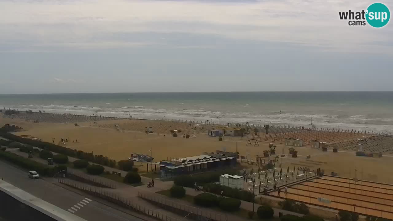 The beach of Bibione webcam – Italy