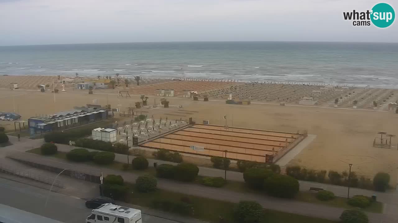 The beach of Bibione webcam – Italy