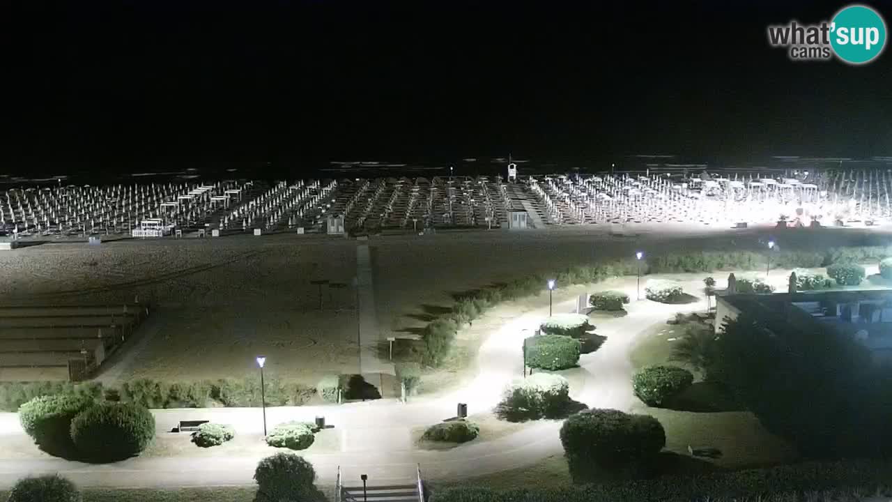 The beach of Bibione webcam – Italy