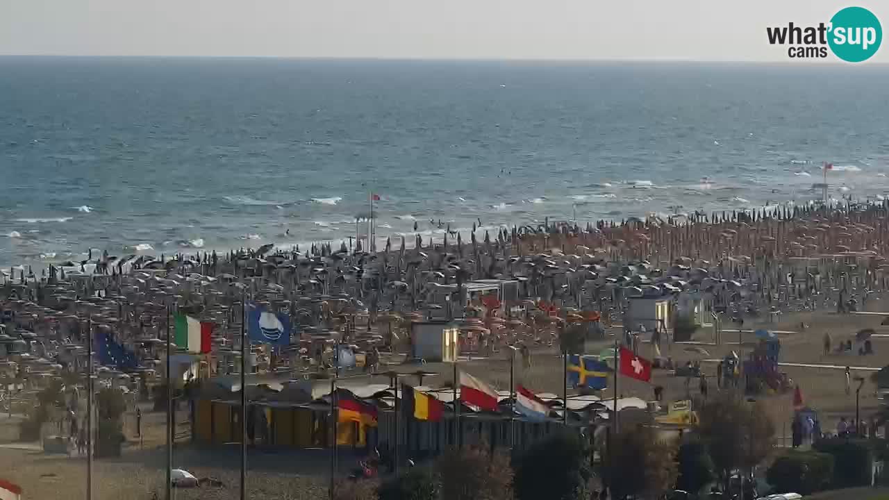 The beach of Bibione webcam – Italy