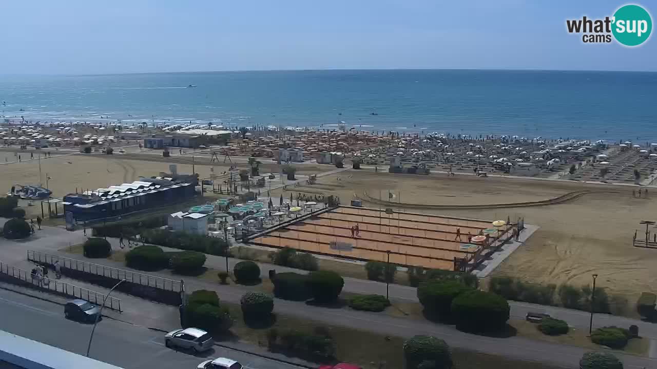 The beach of Bibione webcam – Italy