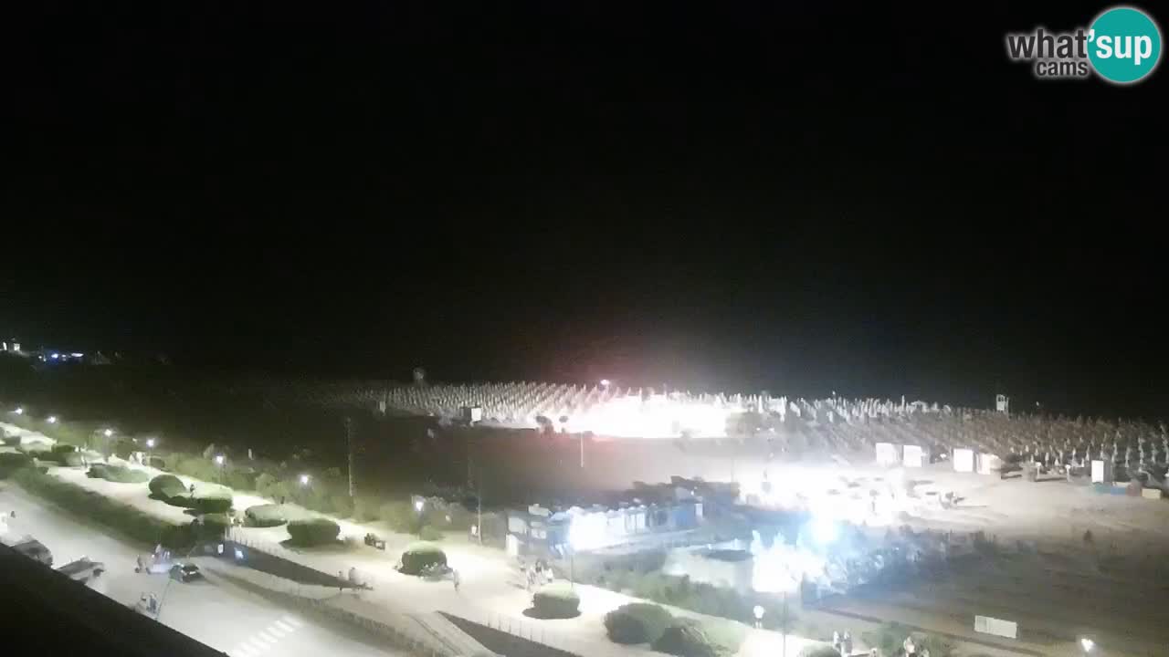 La spiaggia di Bibione webcam live e piazzale Zenit