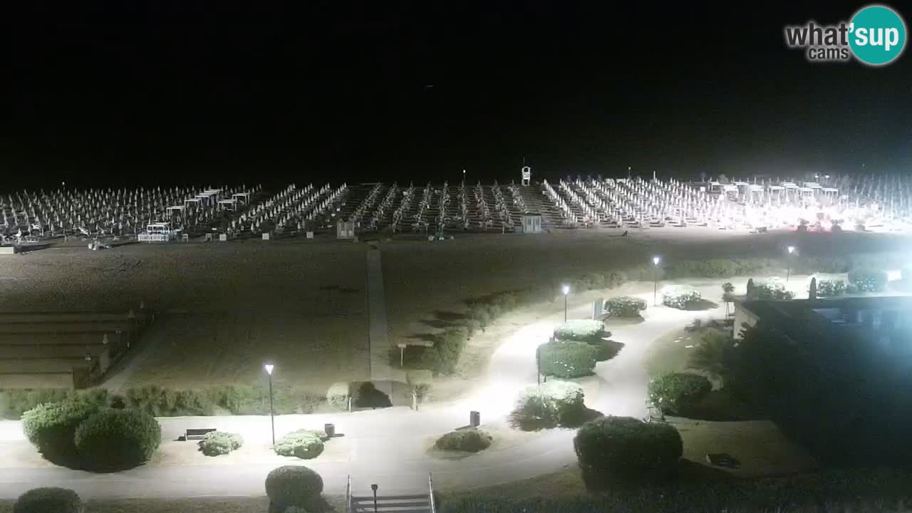 The beach of Bibione webcam – Italy