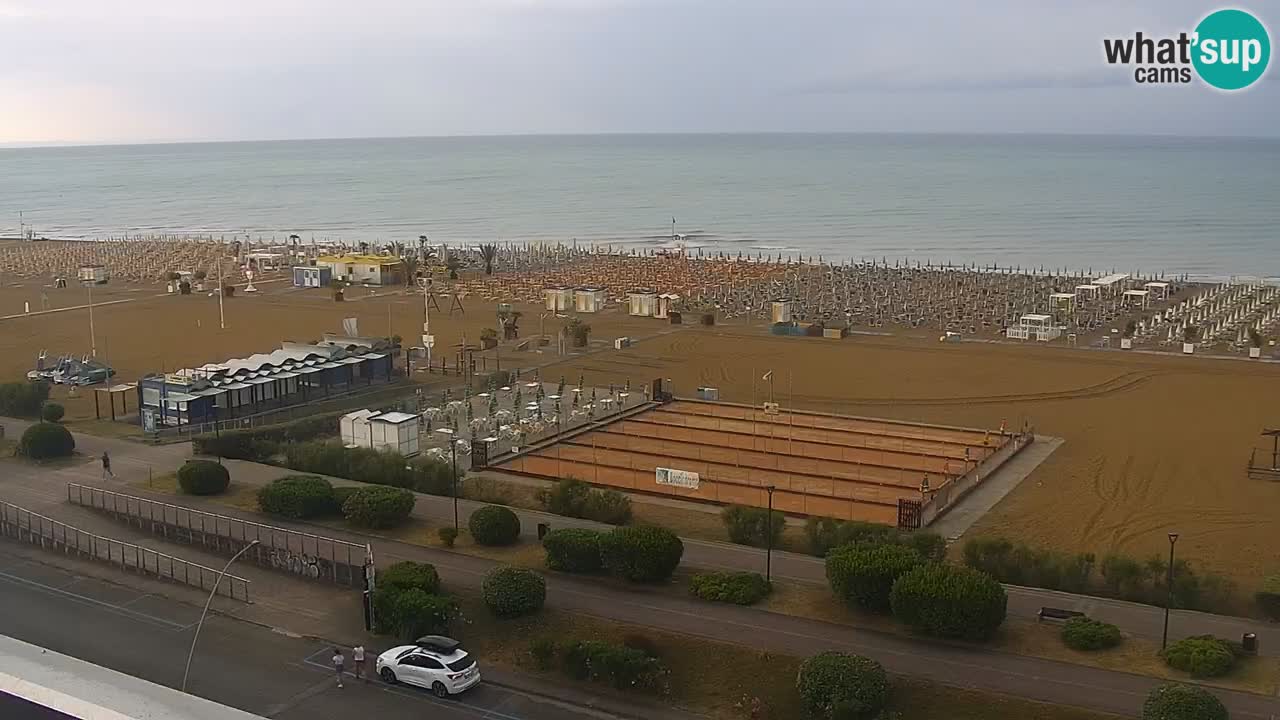 La spiaggia di Bibione webcam live e piazzale Zenit