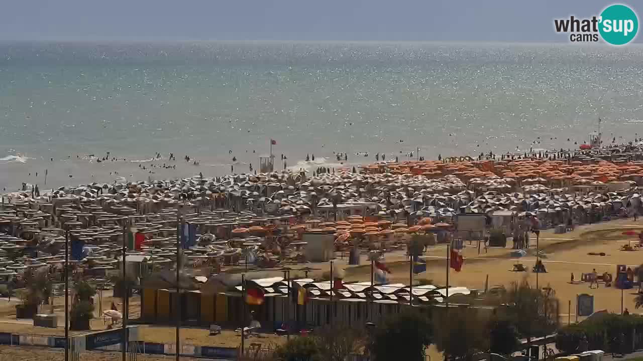 The beach of Bibione webcam – Italy
