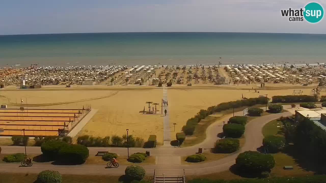 La camera en vivo de la playa de Bibione – Italia