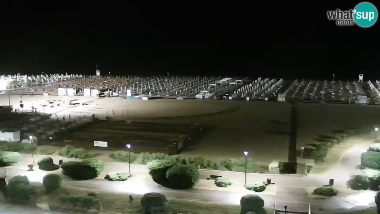 La spiaggia di Bibione webcam live e piazzale Zenit