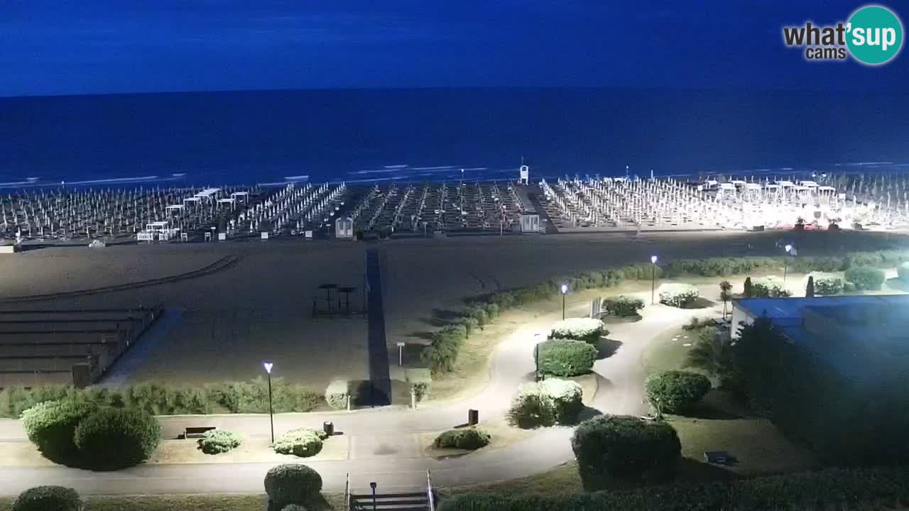 The beach of Bibione webcam – Italy