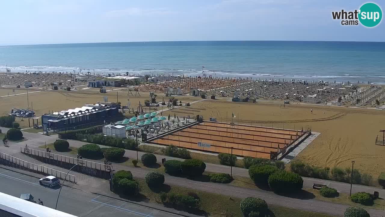 The beach of Bibione webcam – Italy