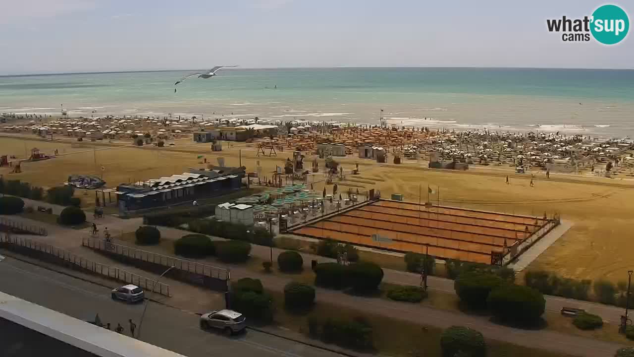 La camera en vivo de la playa de Bibione – Italia