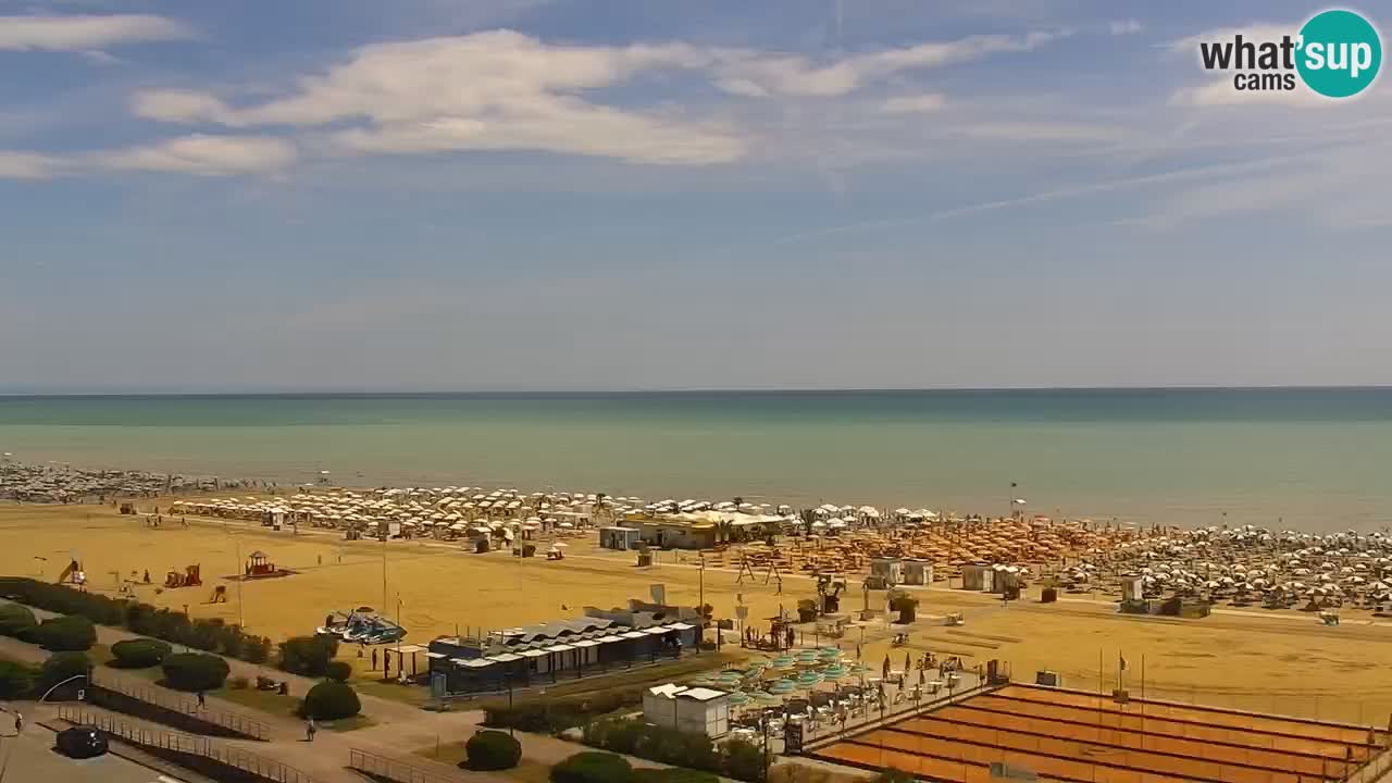 The beach of Bibione webcam – Italy