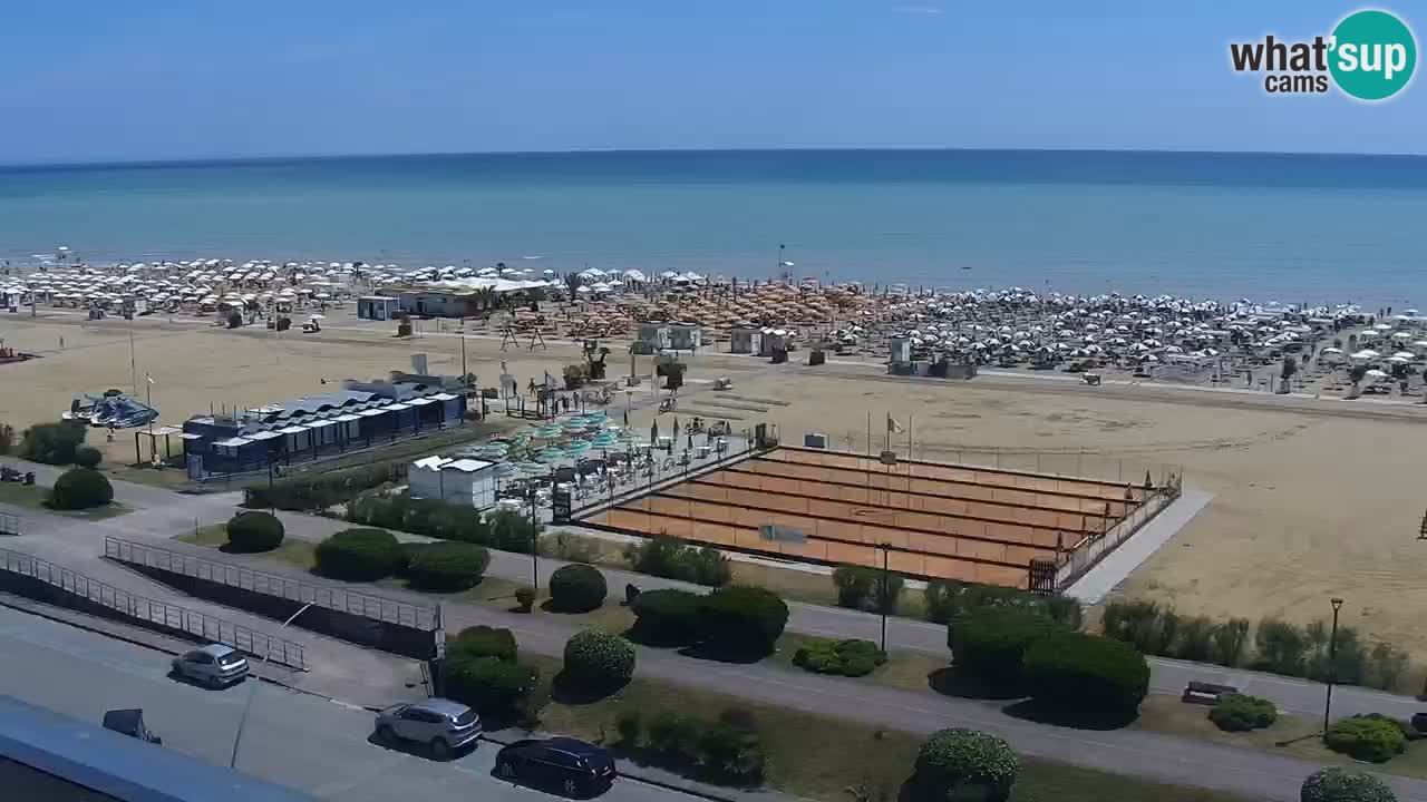 The beach of Bibione webcam – Italy